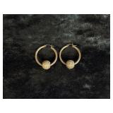 6.2G 14K GOLD HOOP EARRINGS