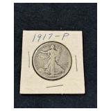 1917 WALKING LIBERTY SILVER HALF DOLLAR