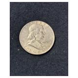1959 FRANKLIN SILVER HALF DOLLAR
