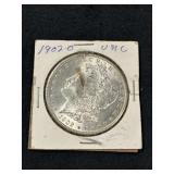 1902-O MORGAN SILVER DOLLAR