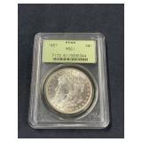1887 MS61 MORGAN SILVER DOLLAR