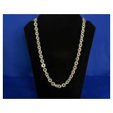 50.3G STERLING NECKLACE 24" MARKED "ITALY" "MILOR"