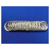 ROLL OF 1964 SILVER UNC KENNEDY HALF DOLLARS