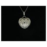7.4G STERLING SILVER NECKLACE WITH HEART