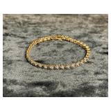 10.G STERLING 8" BRACELET WITH CIRCULAR CLEAR