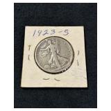 1923-S WALKING LIBERTY SILVER HALF DOLLAR