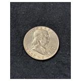 1958-D FRANKLIN SILVER HALF DOLLAR