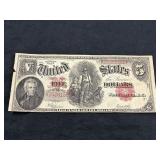 US $5.00 DOLLAR LARGE NOTE HORSE BACK SERIES 1907