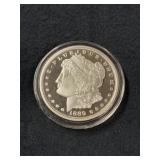 1889-CC MORGAN PROOF COPY W/COA (SILVER)