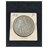 1891 MORGAN SILVER DOLLAR