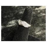 3.8G STERLING SILVER RING SIZE 5.75 KNOT DESIGN