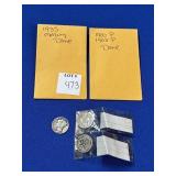 1935 MERCURY DIME & 1900 & 1908 BARBER DIMES