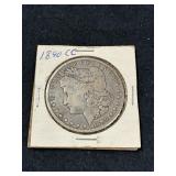1890 CARSON CITY MORGAN SILVER DOLLAR