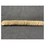ROLL OF WAR NICKELS (MIXED YEARS 1942-1945)
