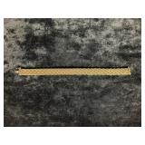 9.3G 14K 7.5" THREE BAND STYLE BRACELET MARKED