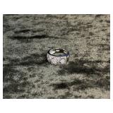 4.2G STERLING RING SIZE 7 WITH CUT-OUT PATTERN