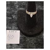 3.9G 18K GOLD DIAMOND WEDDING/ENGAGEMENT RING