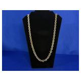 73.9G .950 STERLING 36" CHAIN LINK NECKLACE