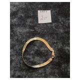 4G 14K GOLD BRACELET WITH STAMPS (ITALY MARKED)