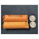 (2) FULL ROLLS OF BICENTENNIAL QUARTERS