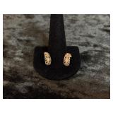 1.1G 10K EARRINGS WITH CUT OUT DESIGNS