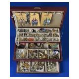 BURGANDY JEWELRY BOX: DREAMCATCHER EARRINGS,