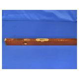 VINTAGE WOODEN STANLEY LEVEL (30.5" LENGTH)