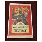 1976 RINGLING AND BARNUM ELEPHANT PAPER POSTER
