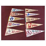(10) MLB BASEBALL PENNANTS TO INCLUDE: TORONTO