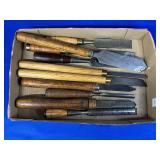 WOOD CHISELS INCLUDING BUCK BROS, PEXTO, OHIO