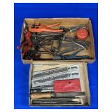 TOOL LOT INCLUDING FILES, CHALK LINE, ALLEN KEYS,