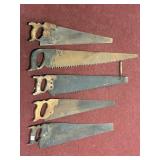 (5) HAND SAWS