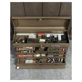 CRAFTSMAN MACHINIST TOOLBOX W/ MACHINIST TOOLS &