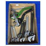 (2) WESTCOTT NO. 80 CURVED ADJUSTABLE WRENCHES &