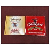 1996 & 2010 YUENGLING POTER BEER TIN SIGN