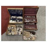 LARGE LOT OF ASSORTED SILVERWARE INCLUDING