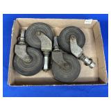 SET OF 4 NOELTING-FAULTLESS NO. 21 CASTER WHEELS