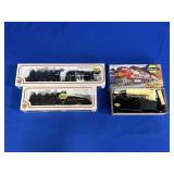 (2) BACHMAN "HO" SCALE TRAIN CARS & ATHEARN TRAINS