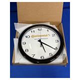 PLASTIC CONTINENTAL WALL CLOCK (BATTERY) APPROX