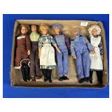(6) 1974 LORIMAR WALTON FAMILY DOLL SET
