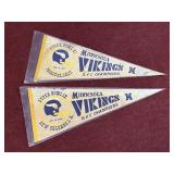 SUPERBOWL IX AND SUPERBOWL XI CHAMPION NFL PENNANT