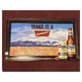 2007 COORS BANQUET TIN SIGN APPROX 27" X 16"