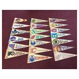 (20) NHL PENNANTS TO INCLUDE: HARTFORD WHALERS,