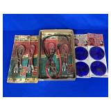 (4) NOS KMART BATTERY CABLES & (2) FEDTRO GIANT