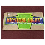 1994 KEYSTONE LIGHT BEER TIGN SIGN APPROX 35" X 15