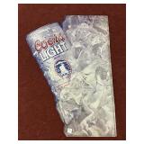 COORS LIGHT BEER TIN SIGN APPROX 34" X 23"