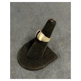 BLACK AND WHITE .925 STERLING SILVER RING SIZE 6