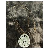 (3.0G) 14K GOLD CHAIN W/ PENDANT (24" LENGTH)