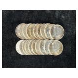 (FULL ROLL) SILVER KENNEDY HALF DOLLARS