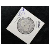 1897 BARBER SILVER HALF DOLLAR